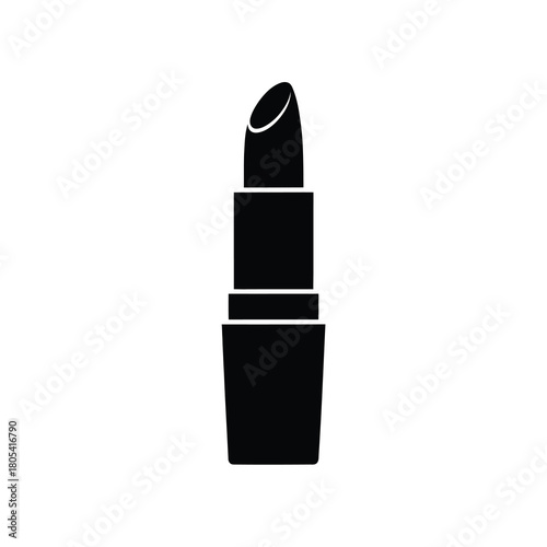 Black silhouette of a lipstick tube