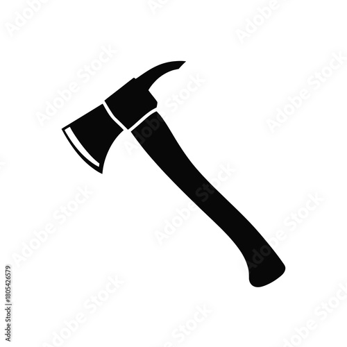 Firefighter axe silhouette