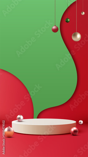 Christmas Festive Red Green...