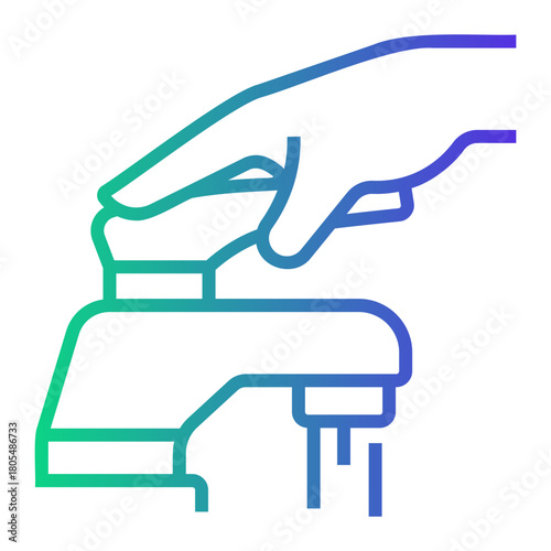 personal hygiene Line Gradient Icon