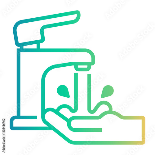 personal hygiene Line Gradient Icon