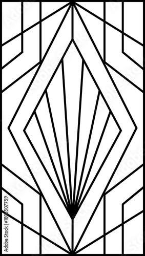 Sunburst fan builds through tiered segments arranged in a rising linear formation.