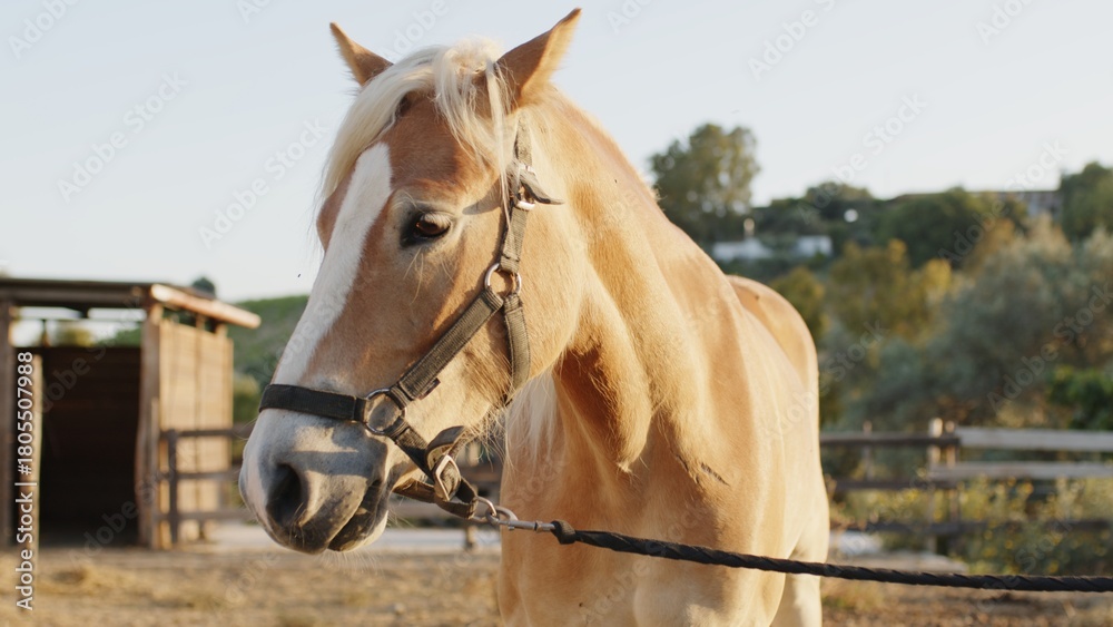 Fototapeta premium A Hafflinger horse.