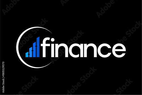 Finance logo representing financial growth and business success in the market.