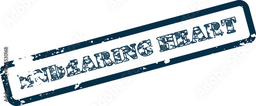 Endearing Heart rubber stamp symbolizes love and affection conveying heartfelt emotion and sincerity