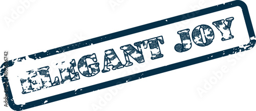 Elegant Joy Grunge Stamp for Happy Moments and Celebratory Feelings