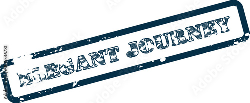 Elegant Journey Distressed Stamp for Travel Adventure and Life Exploration