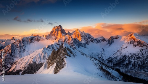 sunset in the mountains