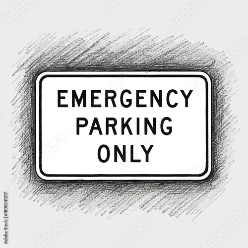 Emergency Parking Only Illustration: A Critical Message for Access and Safety