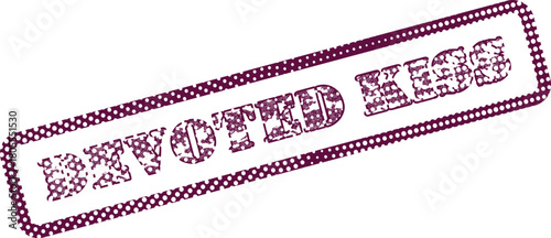 Devoted Kiss Textured Maroon Stamp Symbolizing Affection and Lasting Romantic Love