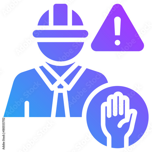 Restrictions icon for business risk, website, application, printing, document, poster design, etc