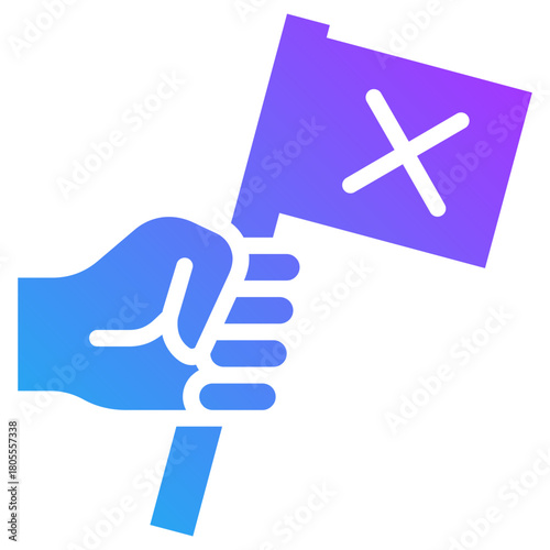 Strikes icon for business risk, website, application, printing, document, poster design, etc