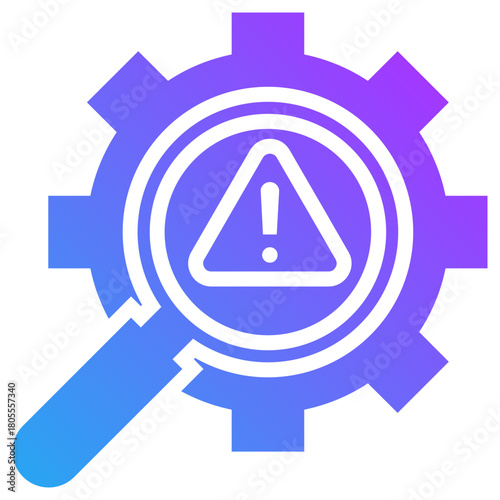 Risk icon for business risk, website, application, printing, document, poster design, etc