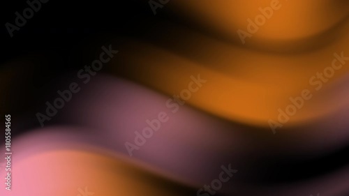Abstract flowing gradient background animation with orange, pink, and black hues creating a dynamic and smooth color transition
