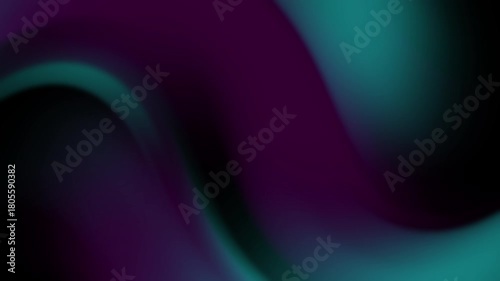 Dynamic Abstract Fluid Gradient Motion in Teal, Purple, and Black Hues for a captivating background animation