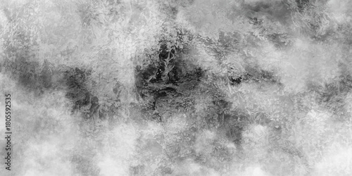 Abstract white and gray isolated cloud cumulus clouds. Gray aquarelle painted realistic fog or mist smoky textured canvas design. White and ash messy wall stucco texture background.