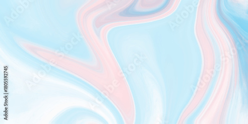 Abstract beautiful blue swirl liquid background. Abstract pink blue swirly wallpaper, wavy pattern texture, aquarelle colors mixing effect abstract backdrop. calm design Marble rock texture blue