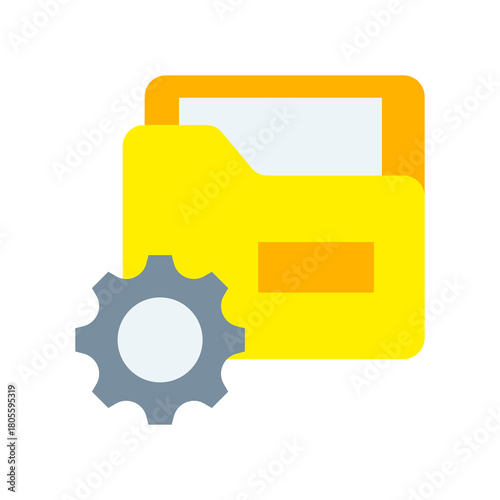 File Management flat icon