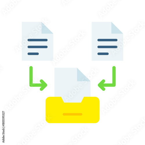 Document Repository flat icon