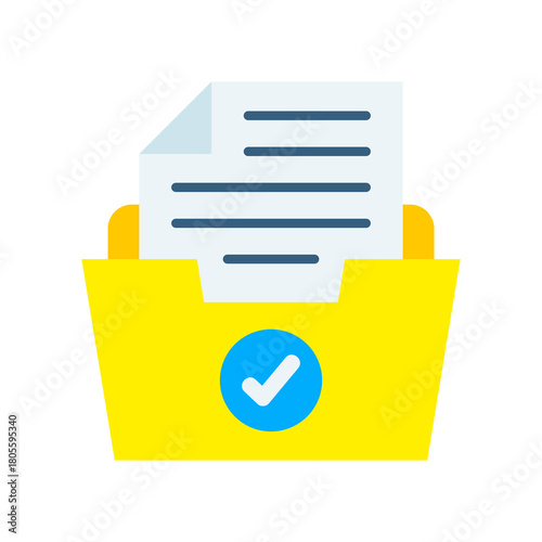 Record Keeping flat icon