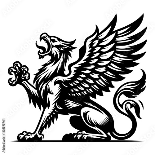 A Roaring Gryphon Full Body S...