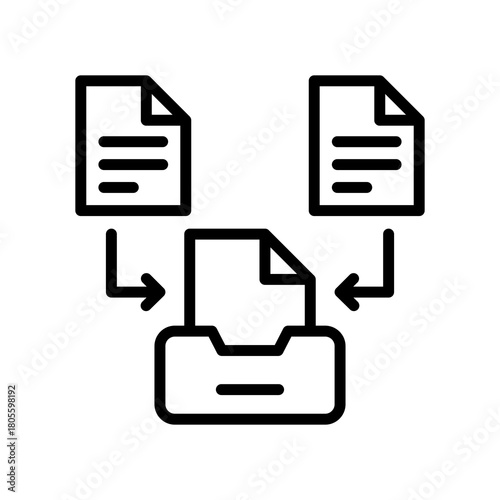 Document Repository line icon