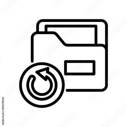 File Backup line icon