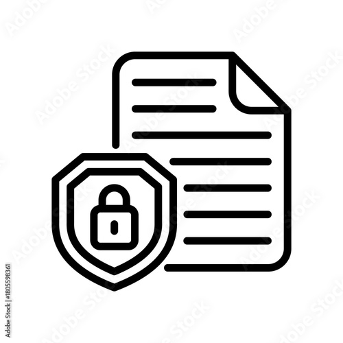 File Security line icon