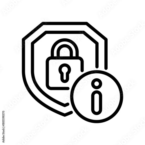 Information Security line icon