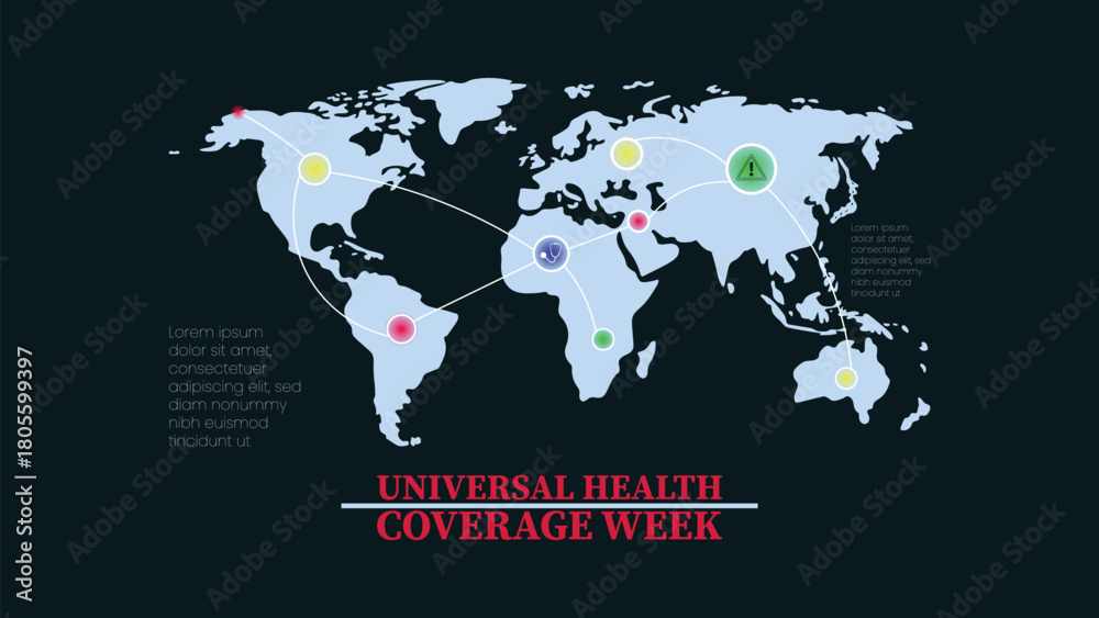 Fototapeta premium Universal Health Coverage Week, Healthcare Access, Medical Support, Global Health Awareness