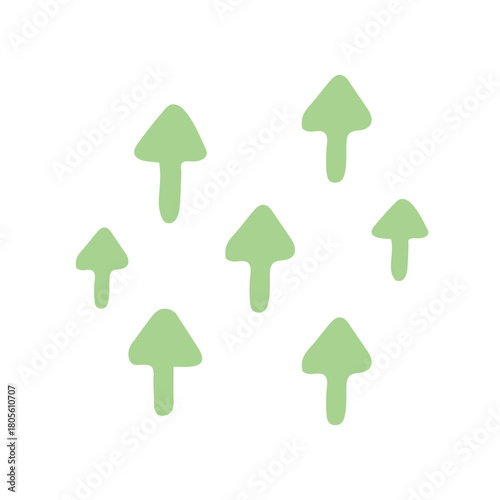 上昇する矢印のイラスト