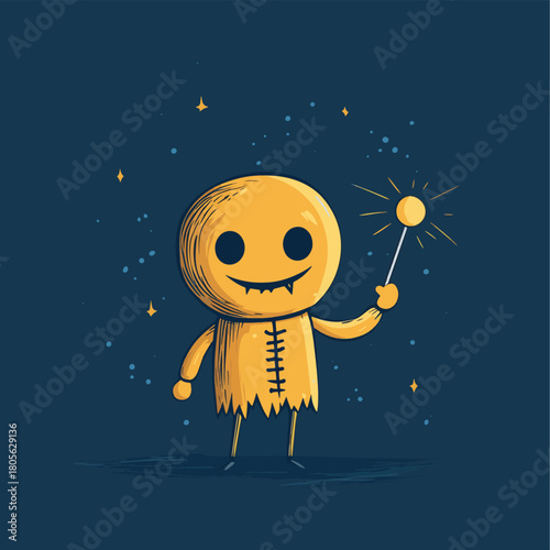 mental health therapy, anger management concept. hand picking pin into voodoo doll. cartoon vector illustration , vector style simple color
