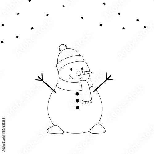 snowman with broom