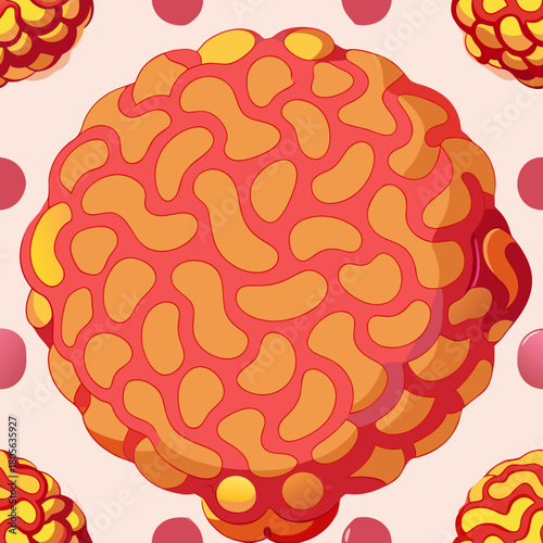 Creative brain illustration for educational designs, mental health awareness campaigns, or scientific presentations needing a unique visual element