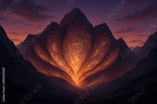 The Twilight Blooming Mountains