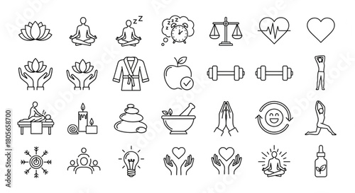 Yoga meditation practice with woman in lotus pose on beach at sunset, wellness lifestyle, calm environment, side view, mindfulness concept