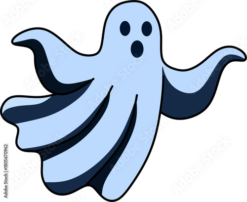 Friendly Halloween Ghost Clipart
