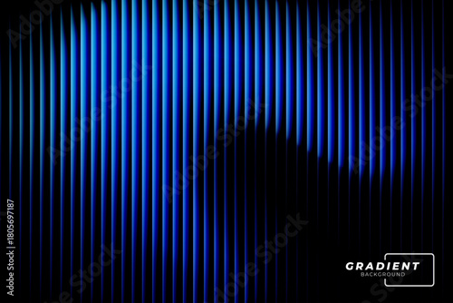 Vibrant gradient with ribbed fractal glass texture pattern and dark circular center. Dynamic abstract artwork perfect for modern banners, marketing visuals, creative backgrounds and artistic projects