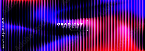 Vibrant gradient with ribbed fractal glass texture pattern and dark circular center. Dynamic abstract artwork perfect for modern banners, marketing visuals, creative backgrounds and artistic projects