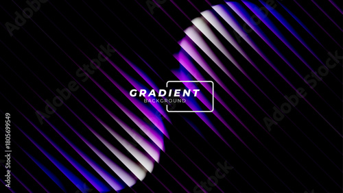 Vibrant gradient with ribbed fractal glass texture pattern and dark circular center. Dynamic abstract artwork perfect for modern banners, marketing visuals, creative backgrounds and artistic projects