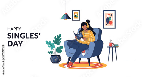 Celebrate self-love this Singles' Day with cozy reading and coffee bliss