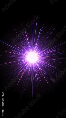 Purple Light Burst Effect Abstract Background