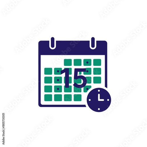 Calendar with Time Indicator: A striking image of a calendar accompanied by a time indicator, perfectly illustrating scheduling and date management. 
