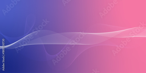 Abstract Wave Design with Blue and Pink Gradients. The flowing lines and subtle gradients create a sense of movement and elegance