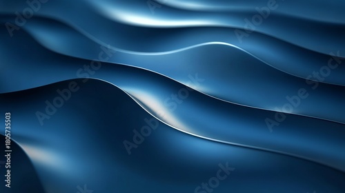 Abstract blue backdrop with soft light and shadow for product display