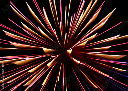 光が放射線状に移動する様子 ベクター