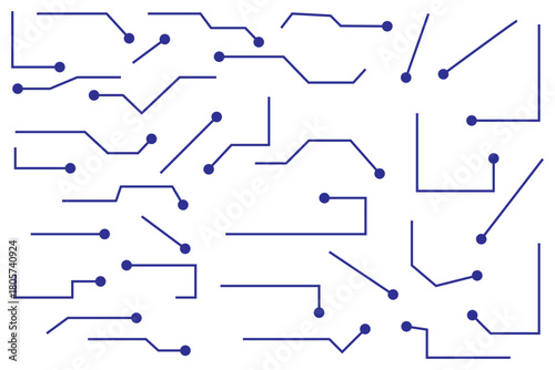 Callouts titles set. Digital callouts . Line callout label set. isolated on black and white background. Vector illustration. EPS 10 .