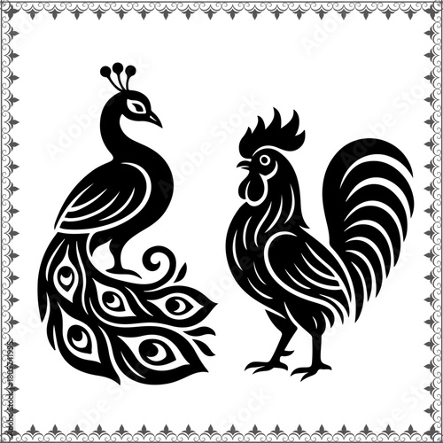 Lord Murugan Vector Icons Set – Stylized Tamil Hindu God Illustrations"
"Murugan Silhouette Collection – Vel Symbol and Peacock Elements
"Hindu God Murugan Line Art Logos – Traditional Tamil Religi