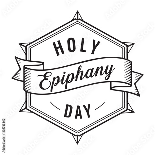 Holy Epiphany Day banner emblem celebration religious