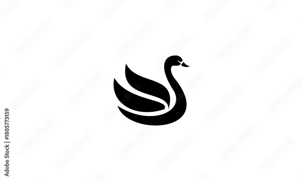Fototapeta premium swan vector design